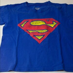 DC Comics Superman Blue and Gray Kids Tee